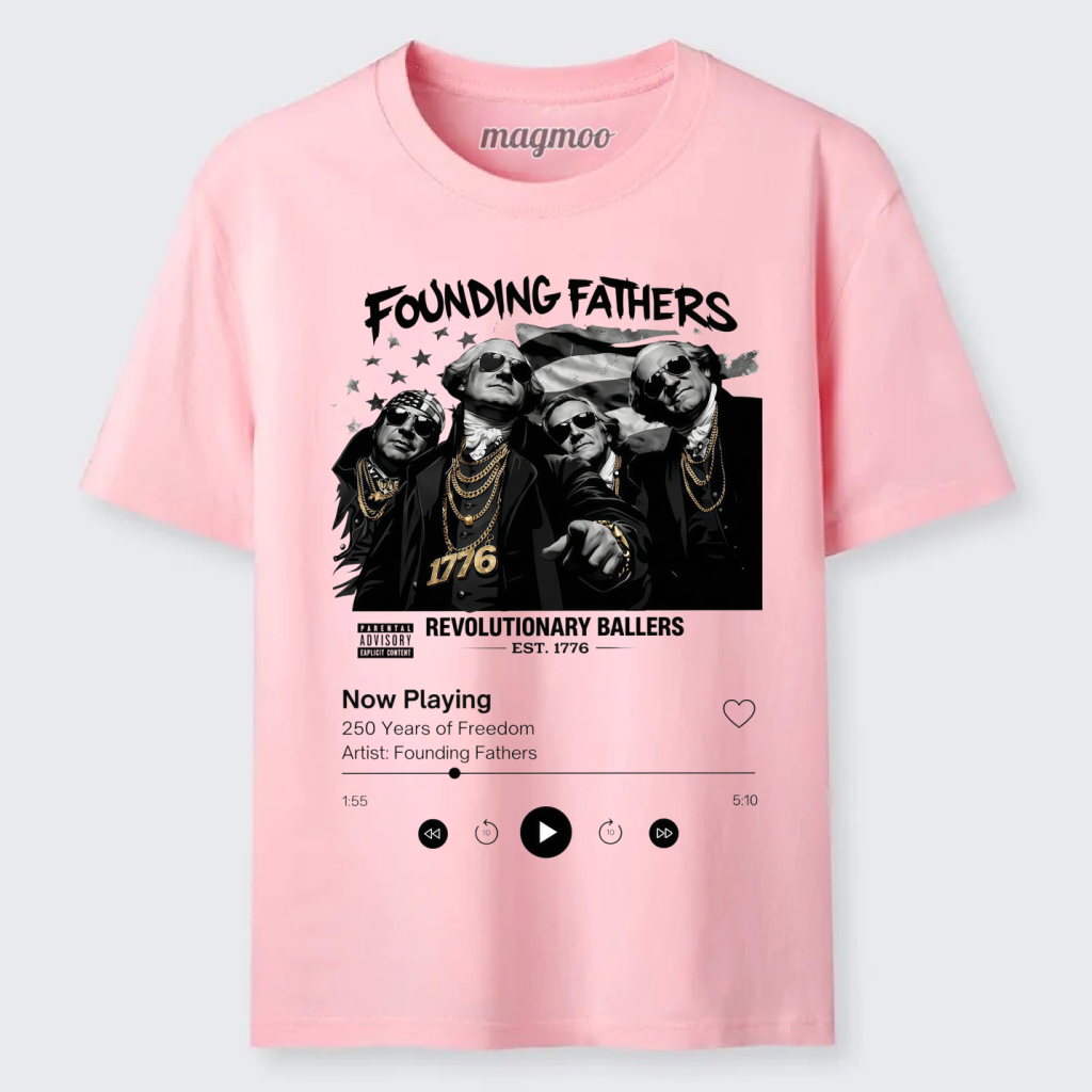 Magmoo Founding Fathers Funny 250th America Anniversary T-shirt