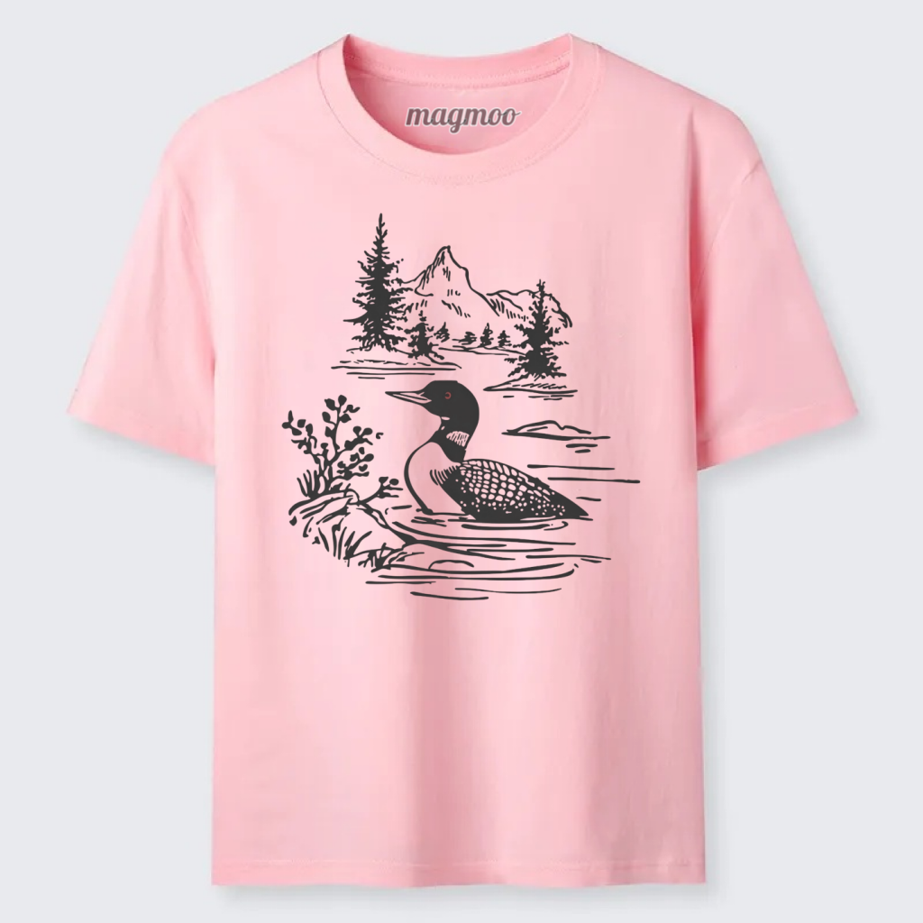 Magmoo Loon Bird Watching Graphic Classic T-shirt