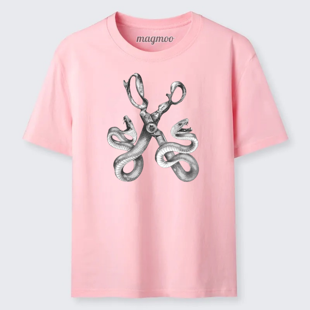 Magmoo Snake Scissors Surreal Classic T-shirt