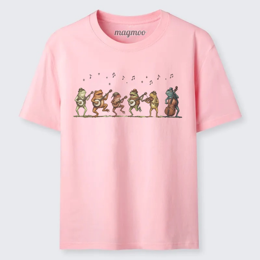 Magmoo Retro Bluegrass Frog Band Classic T-shirt