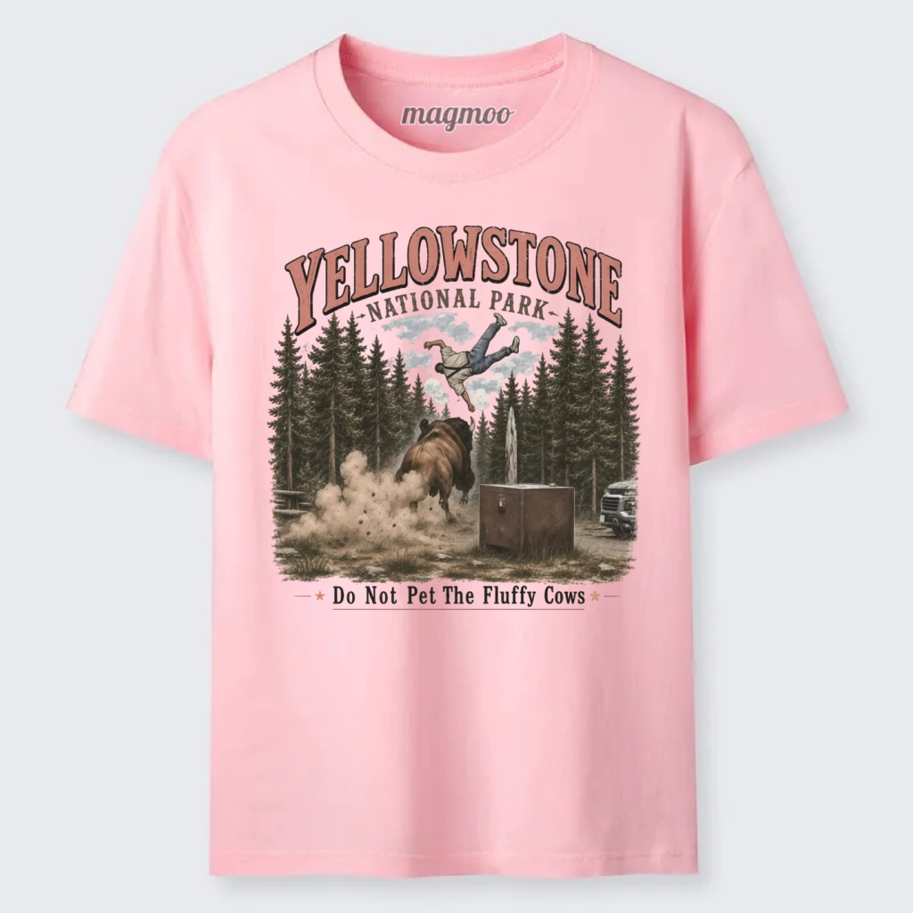 Magmoo Yellowstone Do Not Pet The Fluffy Cows Classic T-shirt