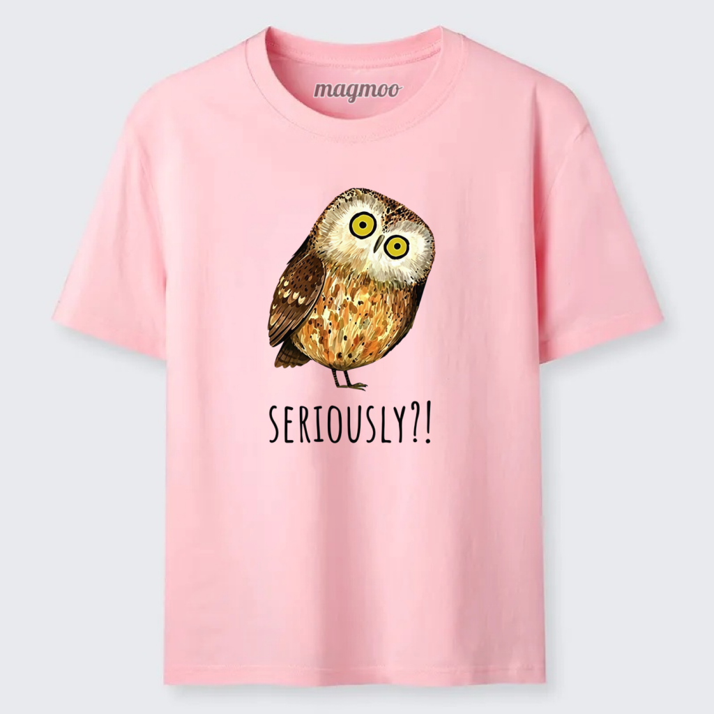 Magmoo Seriously Confused Owl Meme Art Classic T-shirt