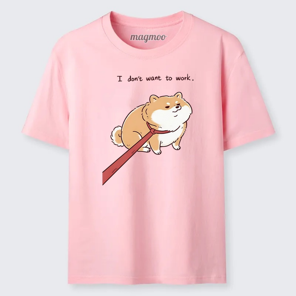 Magmoo Lazy Work Dog Funny Meme Classic T-shirt