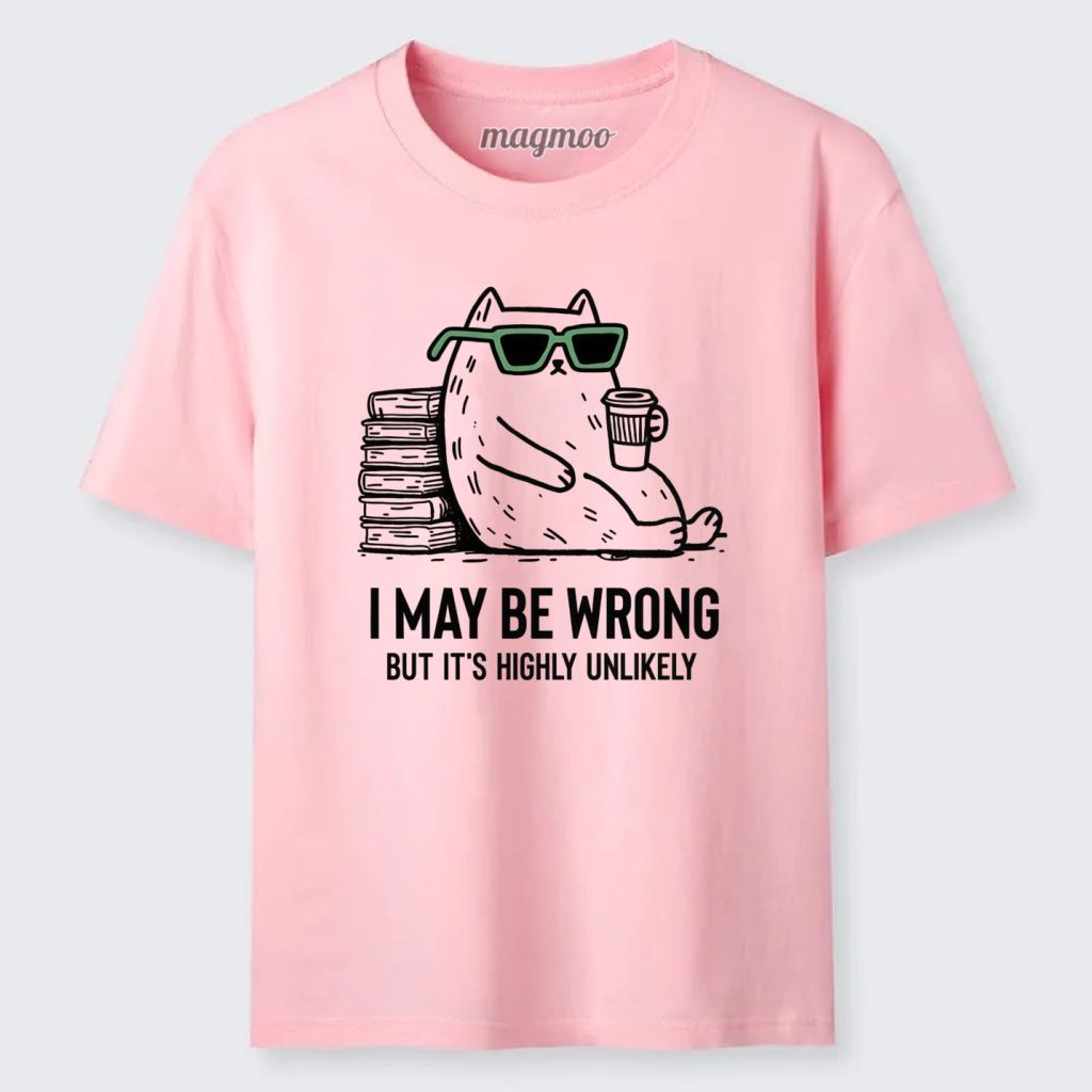 Magmoo Cool Cat Coffee Book Funny Meme Classic T-shirt
