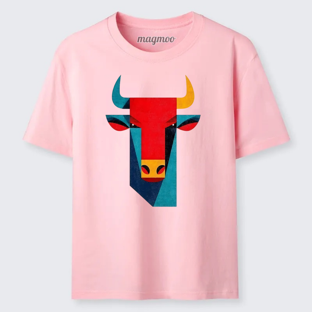 Magmoo Geometric Bull Head Art Classic T-shirt