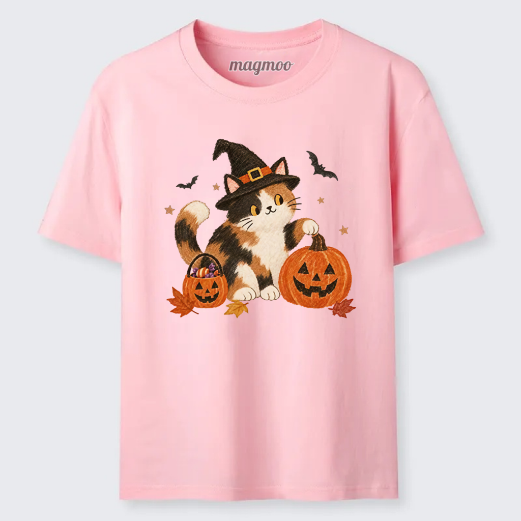 Magmoo Halloween Pumpkin Cat Meme Classic T-shirt