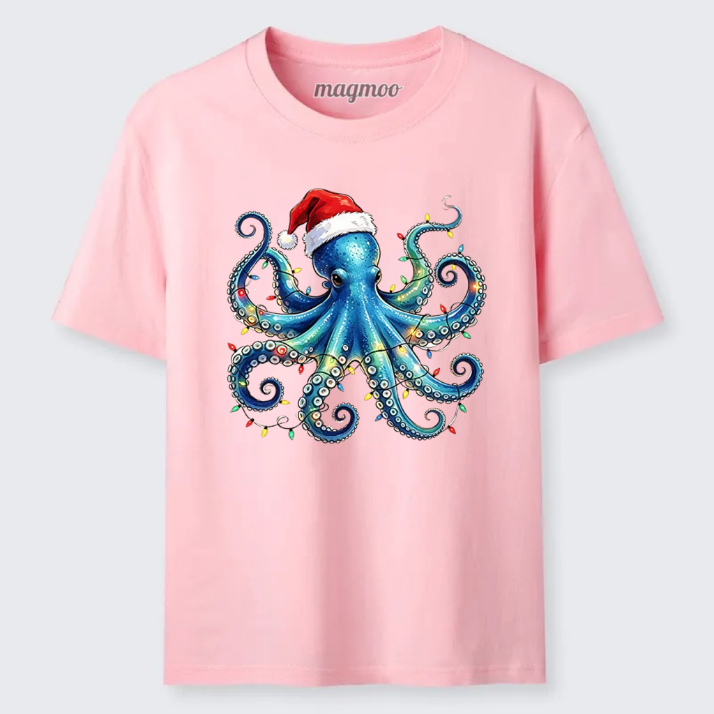 Magmoo Christmas Octopus Lights Classic T-shirt