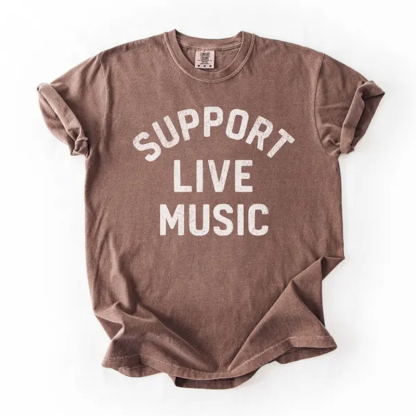 Support Live Music T-shirt-Magmoo