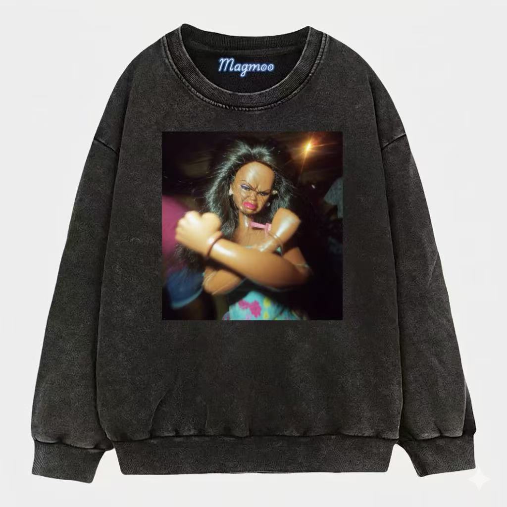 Funny Doll Face Girl Meme Shirt