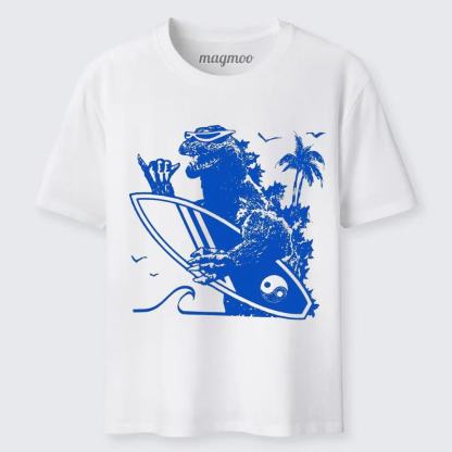Magmoo Surfing Dinosaur T-shirt