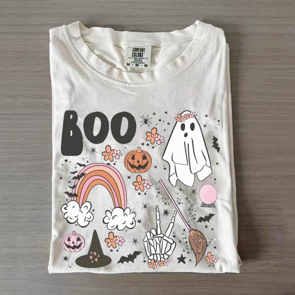 Vintage Halloween Boo T-shirt-Magmoo