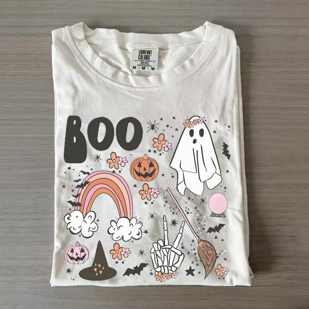 Vintage Halloween Boo T-shirt-Magmoo