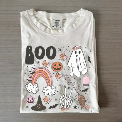 Vintage Halloween Boo T-shirt-Magmoo