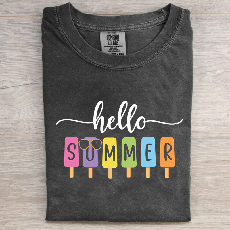 Hello Summer T-shirt-Magmoo