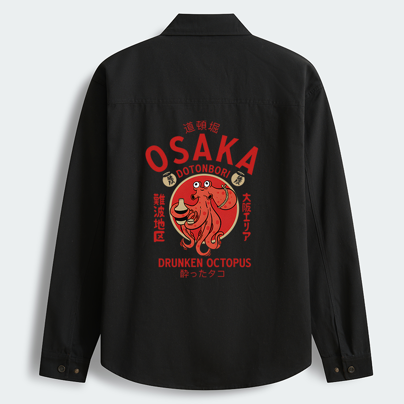 Magmoo Drunken Octopus Japan Men's Corduroy Work Jacket