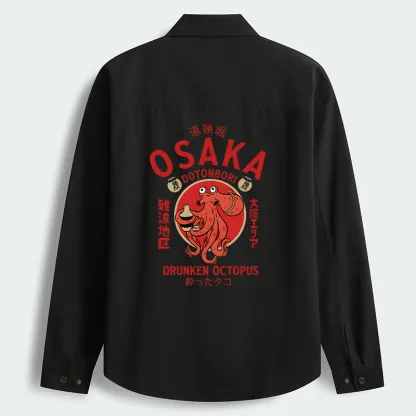 Magmoo Drunken Octopus Japan Men's Corduroy Work Jacket