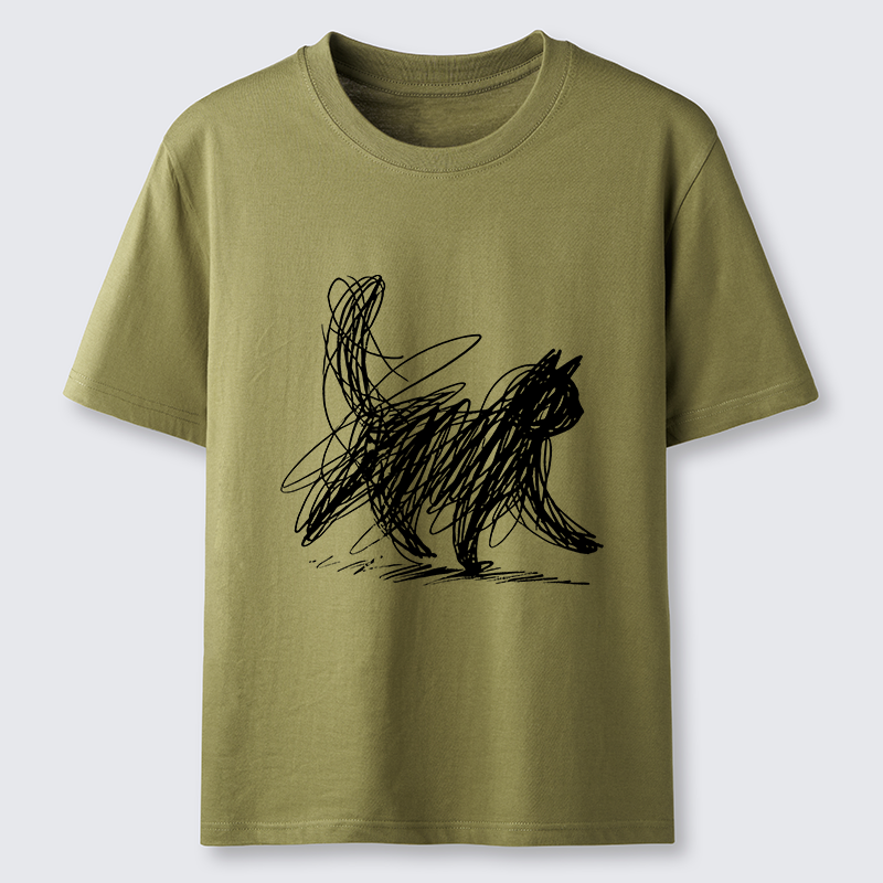 Magmoo Minimalist Cat Art Classic T-Shirt