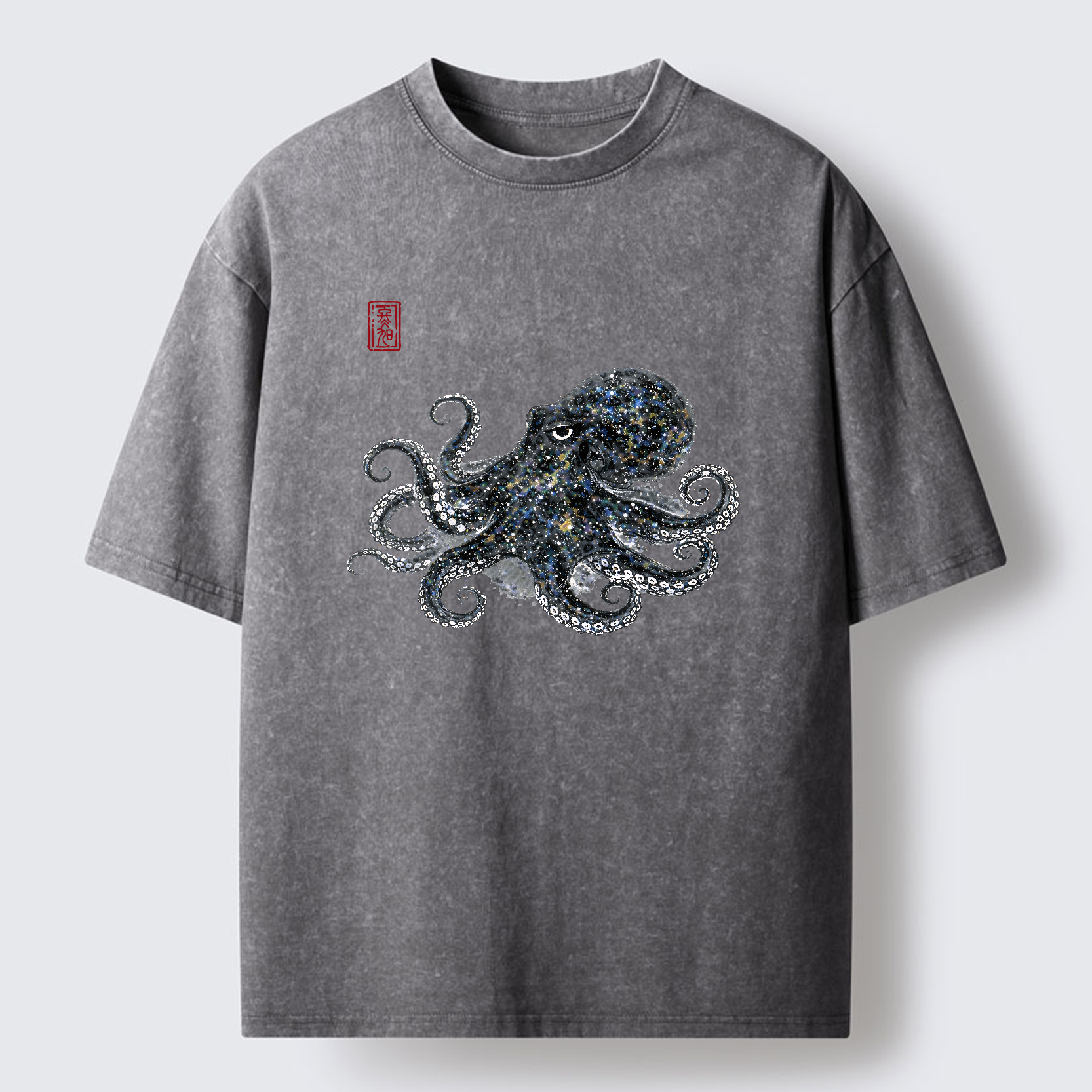 Magmoo Ink-Sea Octopus Washed T-Shirt