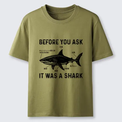 Magmoo Before You Ask It Was A Shark Classic T-Shirt-Magmoo