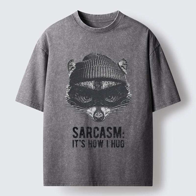 Magmoo Raccoon's Sarcasm Washed T-Shirt