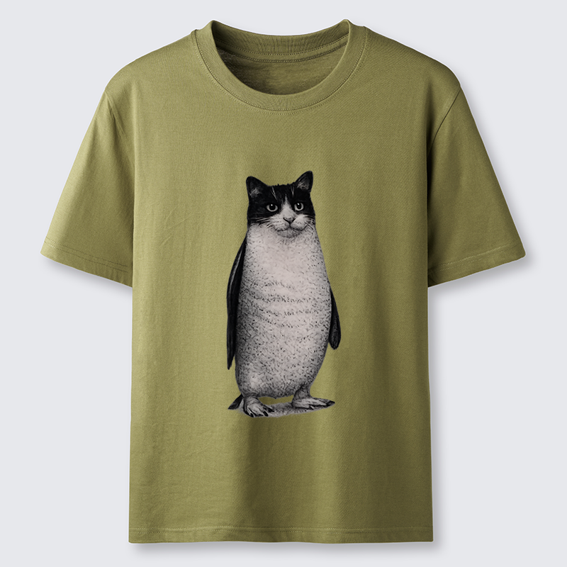 Magmoo Penguin Cat Classic T-Shirt-Magmoo