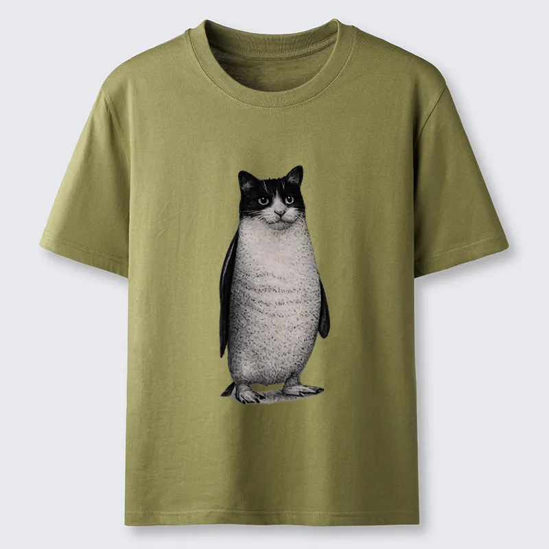 Magmoo Penguin Cat Classic T-Shirt-Magmoo