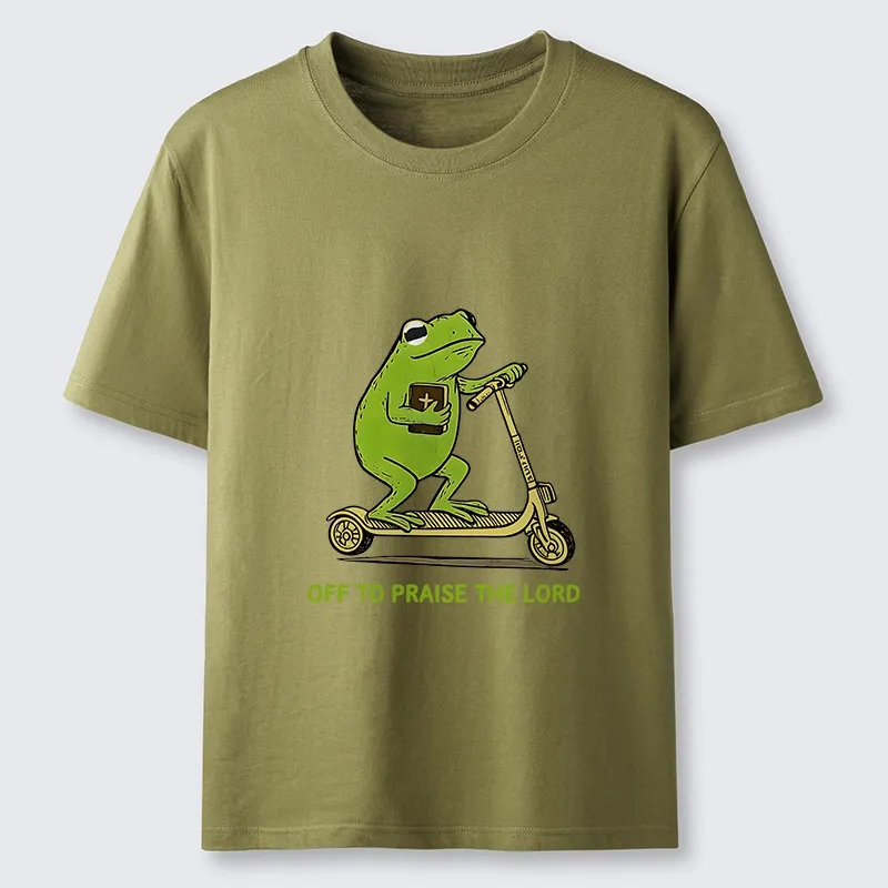 Magmoo Frog Went To Praise God Classic T-Shirt-Magmoo