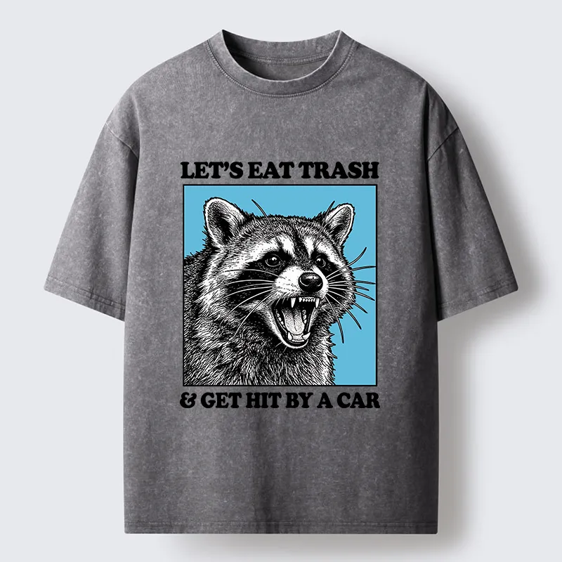 Magmoo Raccoon Rebellion Washed T-Shirt