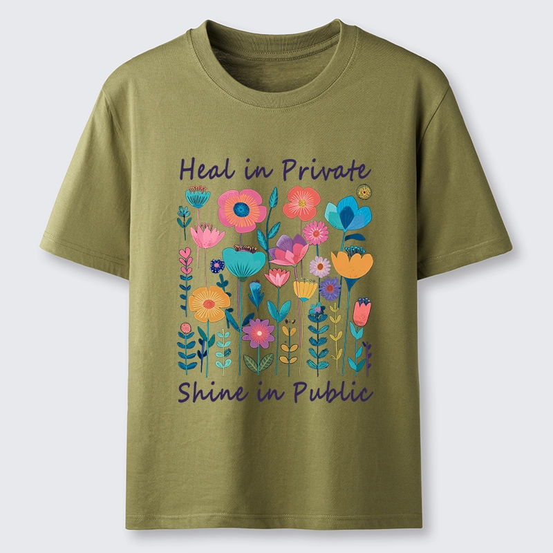 Magmoo Wildflower Growth:The "Heal & Shine"Aesthetic Classic T-Shirt-Magmoo