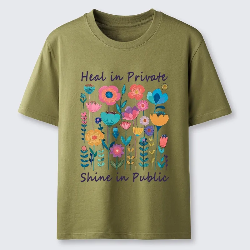 Magmoo Wildflower Growth:The "Heal & Shine"Aesthetic Classic T-Shirt-Magmoo