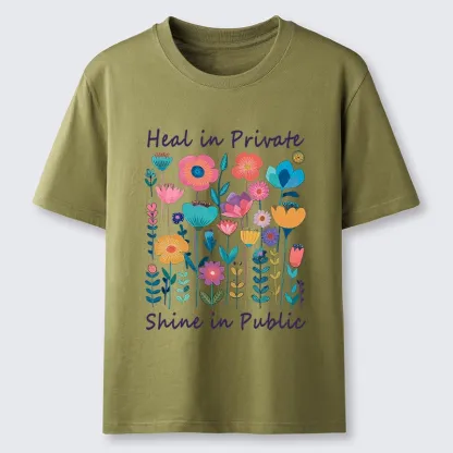 Magmoo Wildflower Growth:The "Heal & Shine"Aesthetic Classic T-Shirt-Magmoo