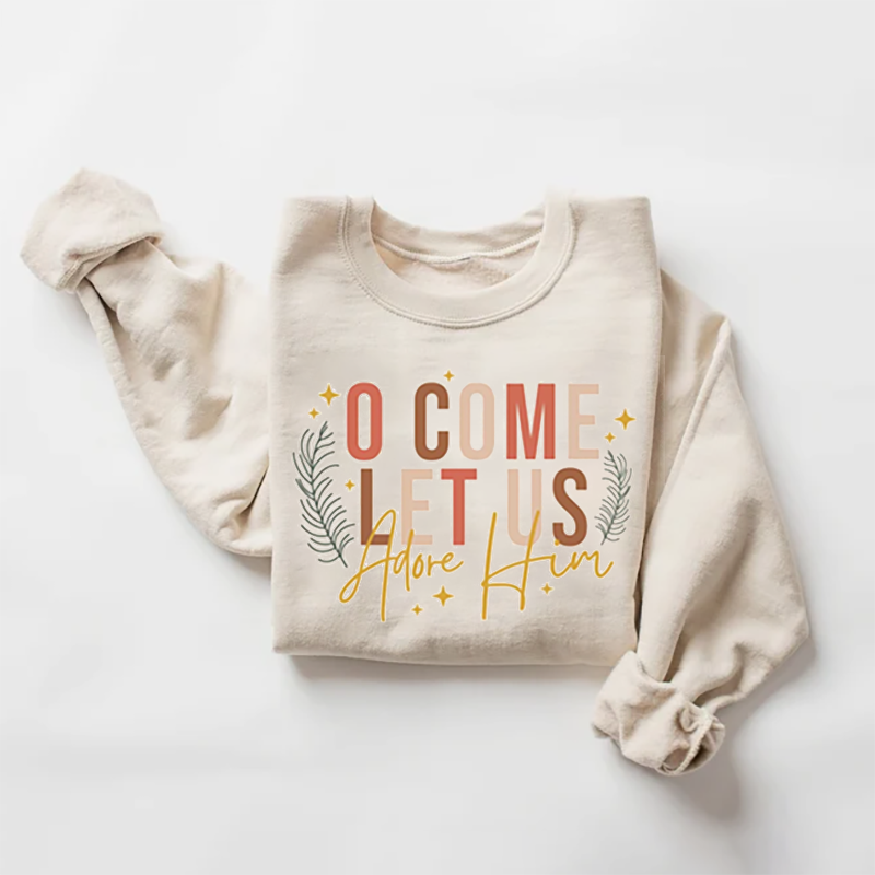 Let Us Adore Him Sweatshirt-Magmoo