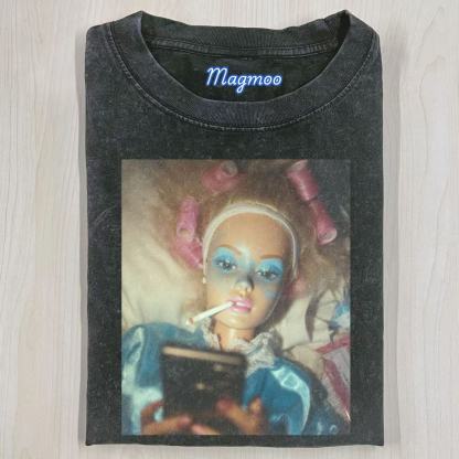 Funny Doll Face Girl Meme Shirt
