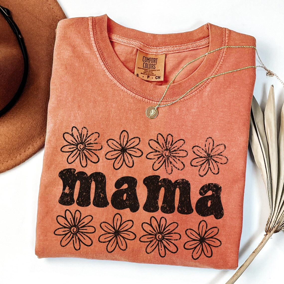 Comfort Colors Floral Mama T-shirt