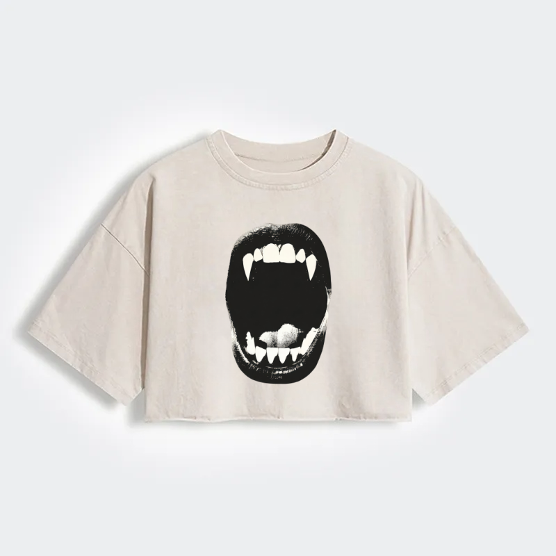 Magmoo Vampire Bite Crop Shirt