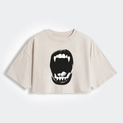 Magmoo Vampire Bite Crop Shirt