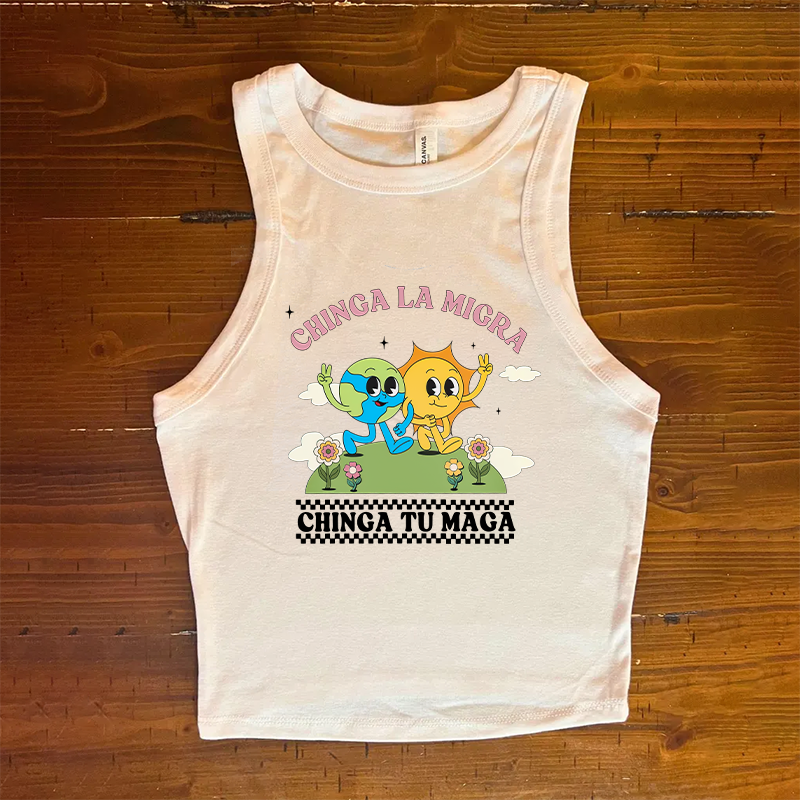 Comfort Colors Chinga La Migra Resist Tank-Magmoo