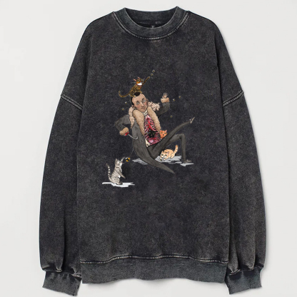 Horror Icons As Cat Lovers Shirt/Sweatshirt-Magmoo