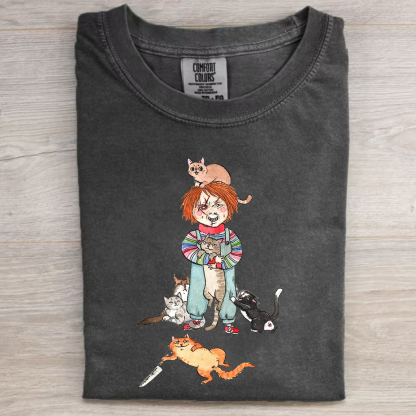 Horror Icons As Cat Lovers Shirt/Sweatshirt-Magmoo