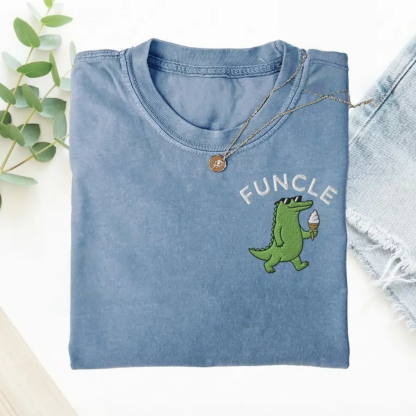 Magmoo Embroidered Funny Uncle T-shirt