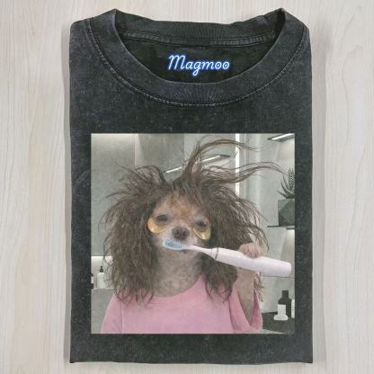 Morning Routine Chihuahua Shirt