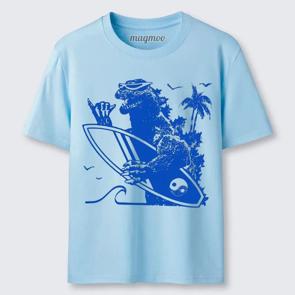 Magmoo Surfing Dinosaur T-shirt