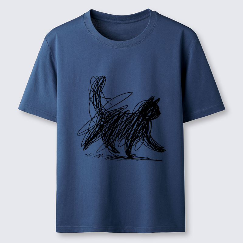 Magmoo Minimalist Cat Art Classic T-Shirt