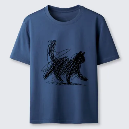 Magmoo Minimalist Cat Art Classic T-Shirt