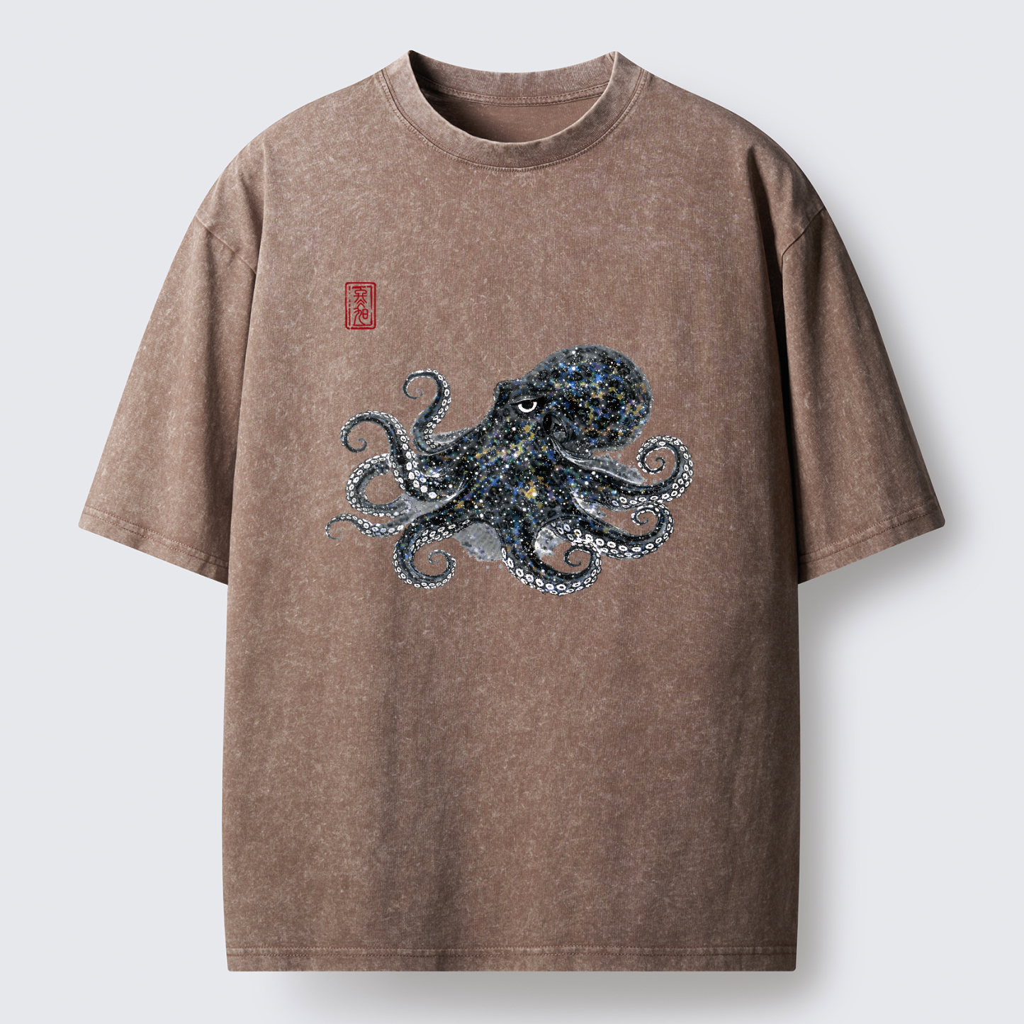 Magmoo Ink-Sea Octopus Washed T-Shirt