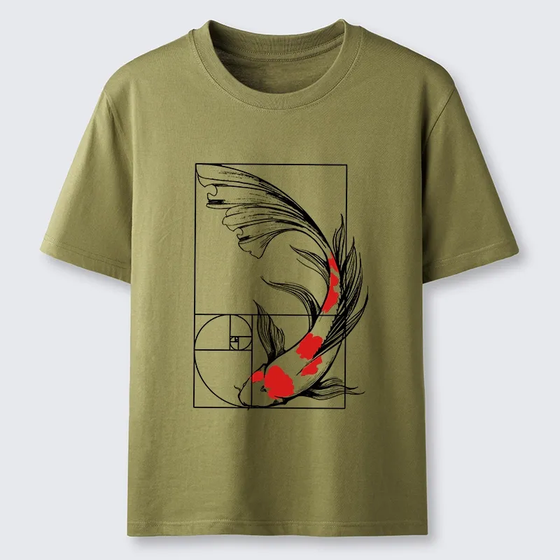 Magmoo Golden Ratio Koi Classic T-Shirt-Magmoo