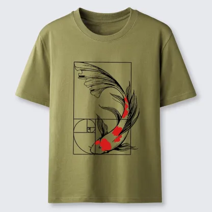 Magmoo Golden Ratio Koi Classic T-Shirt-Magmoo