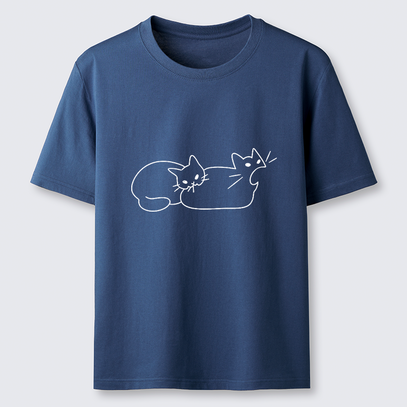 Magmoo Cat Bites Cat Classic T-Shirt-Magmoo
