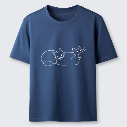 Magmoo Cat Bites Cat Classic T-Shirt-Magmoo