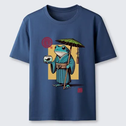 Magmoo Green Frog Samurai Classic T-Shirt-Magmoo
